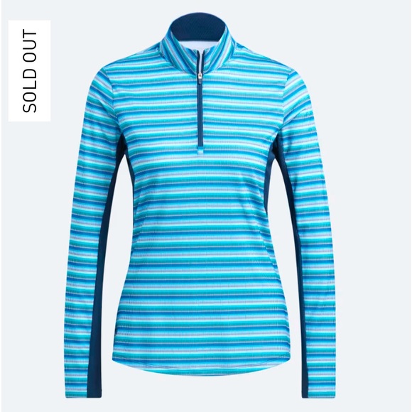 adidas Tops - ADIDAS Golf womens size large long sleeve 1/4 zip sun protection shirt